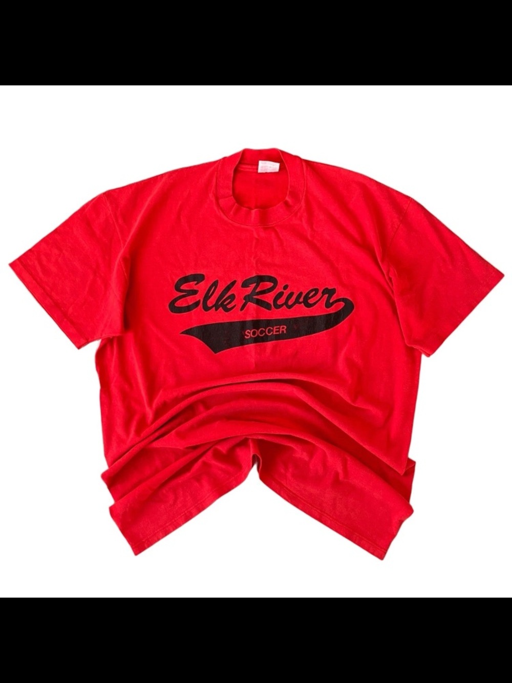 Vintage Elk River Soccer T-shirt Adult Size XL Single Stitch Numbered Minnesota